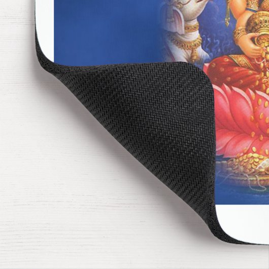 Hindische Göttin Laxmi Devi Mata Mousepad (Ecke)