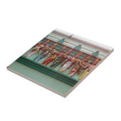 Hindische Zahlen auf der Wand von Chettiar Tempel, Fliese (Seite)