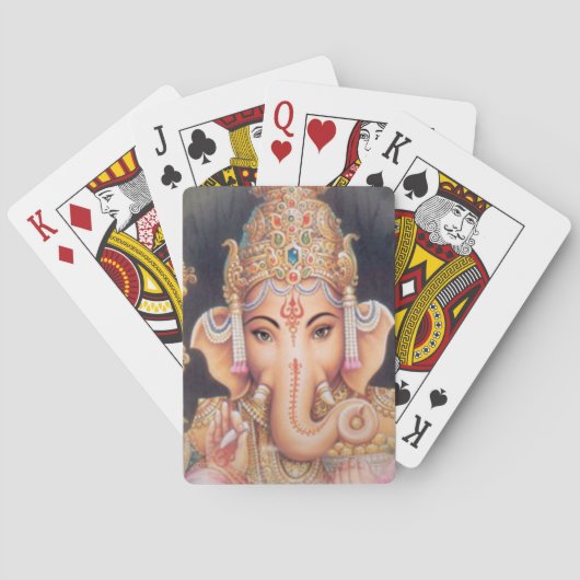 Hindischer Elefant Ganesha Spielkarten (Rückseite)