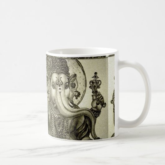 HINDISCHER ELEFANT-GOTT KAFFEETASSE (Rechts)