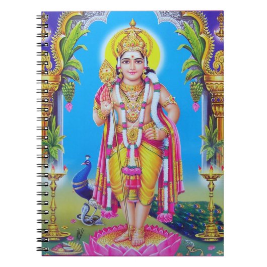 Hindischer Gott Muruga Notizblock (Vorderseite)