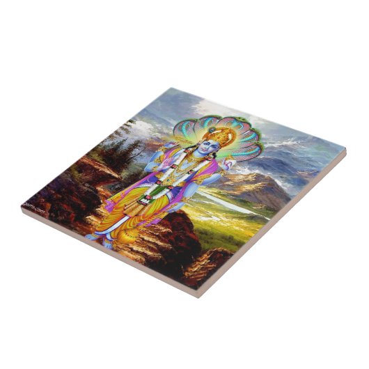 HINDISCHER GOTT VISHNU FLIESE (Seite)