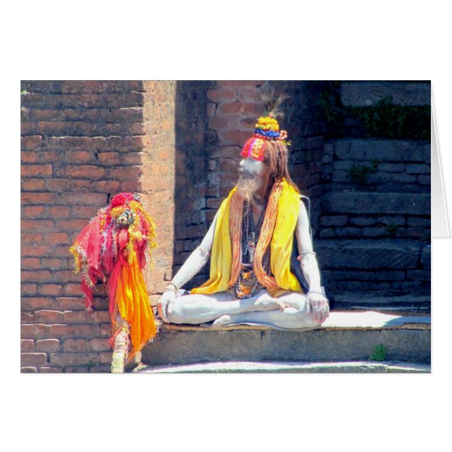 Hindischer Priester in Kathmandu, im Nepal-ALIAS (Vorderseite (Horizontal))