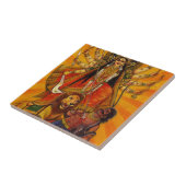 HINDISCHER SIEG DER GÖTTIN-DURGA ÜBER ÜBEL FLIESE (Seite)