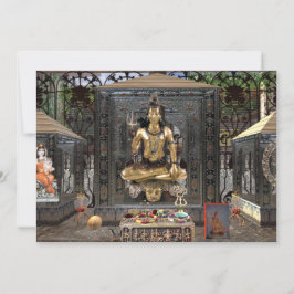 Hindischer Tempel-Einladungs-Lech 5" Lord-Shiva x Einladung