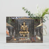 Hindischer Tempel-Einladungs-Lech 5" Lord-Shiva x Einladung (Stehend Vorderseite)