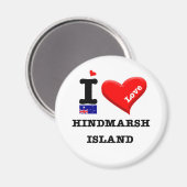 HINDMARSH ISLAND - I-Liebe Magnet (Vorderseite/Rückseite)