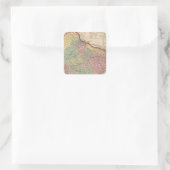 Hindoostan 2 quadratischer aufkleber (Tasche)