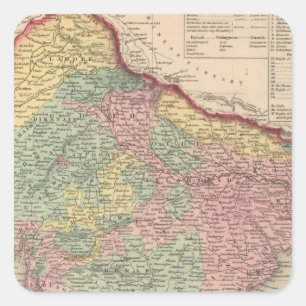 Hindoostan 2 quadratischer aufkleber