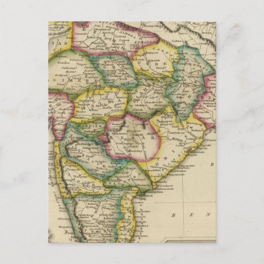 Hindoostan 3 postkarte (Vorderseite)