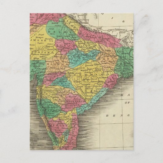 Hindoostan 3 postkarte (Vorderseite)