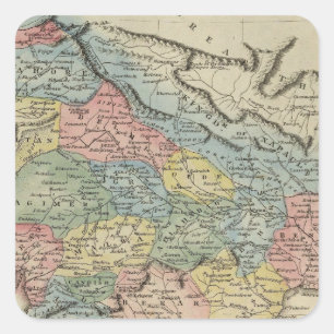 Hindoostan 5 quadratischer aufkleber