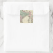 Hindoostan und Farther India Quadratischer Aufkleber (Tasche)