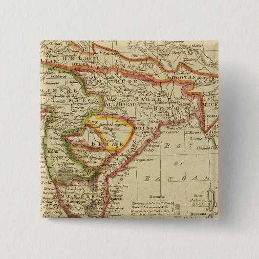Hindoostan und Indien Button (Vorderseite)