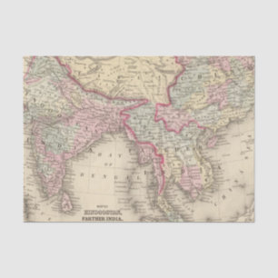 Hindoostan, weiteres Indien, China, Tibet 2 Seidenpapier