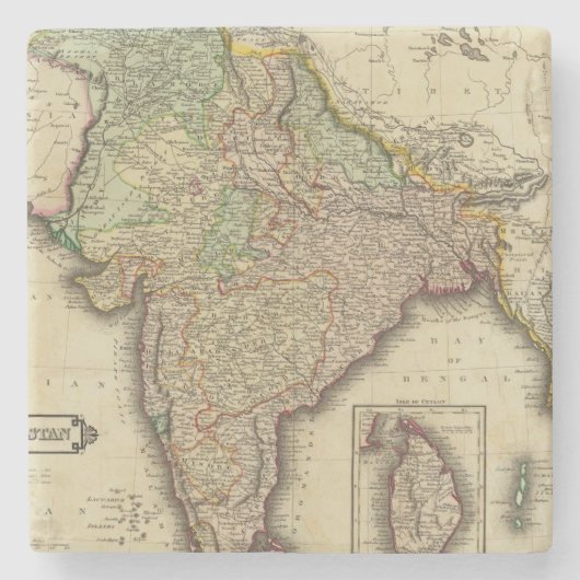 Hindostan 2 steinuntersetzer (Vorderseite)