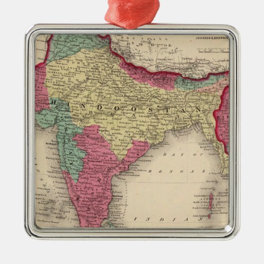 Hindostan oder britisches Indien Silbernes Ornament (Vorne)