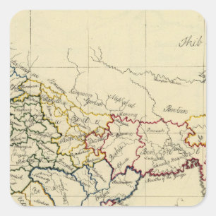 Hindostan Quadratischer Aufkleber