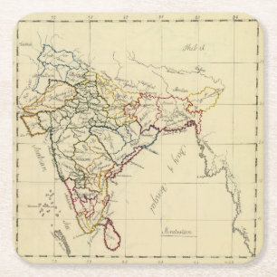 Hindostan Rechteckiger Pappuntersetzer