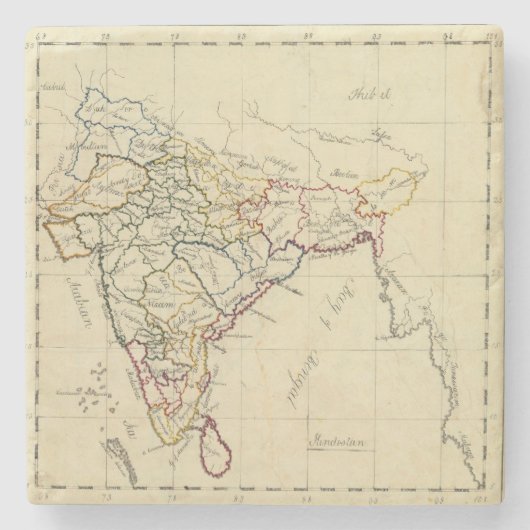 Hindostan Steinuntersetzer (Vorderseite)