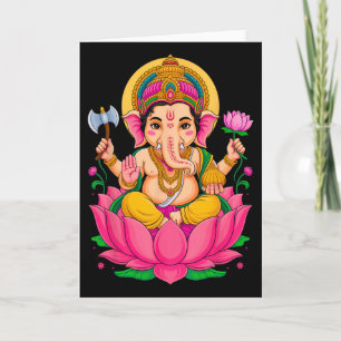 Hindou Ganesh Puja Elefantengott Indien Meditation Karte
