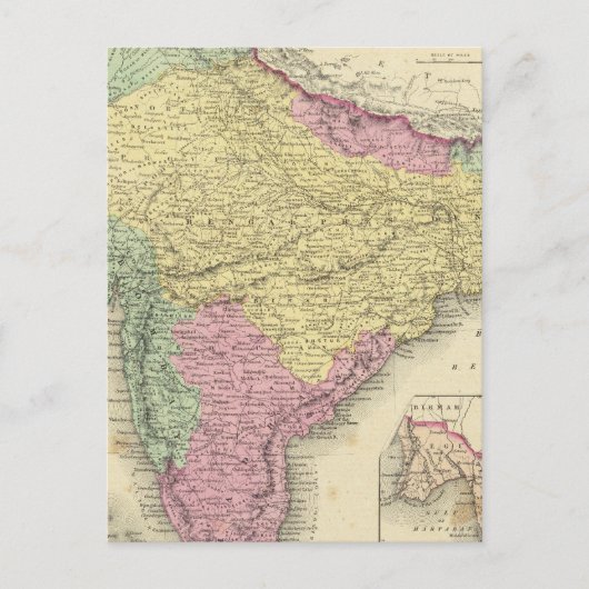 Hindown oder Britisches Indien 2 Postkarte (Vorderseite)