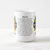 Hinds, der Ursprung, die Bedeutung und das Wappen Kaffeetasse (Mittel)