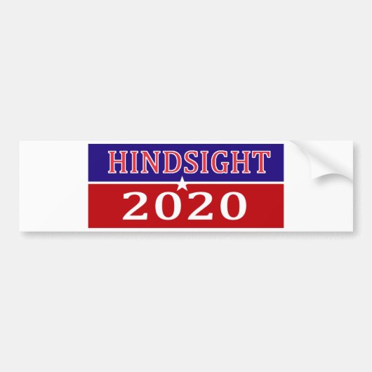 HindSight 2020 Autoaufkleber (Vorne)