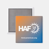 Hindu American Foundation Kühlschrank Magnet (Vorderseite/Rückseite)