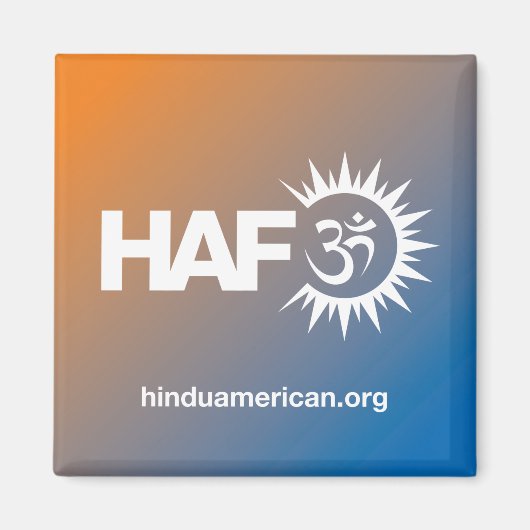 Hindu American Foundation Kühlschrank Magnet (Vorne)