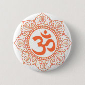 HINDU - BUDDHA-SYMBOLE OM, OHM BUTTON (Vorderseite)