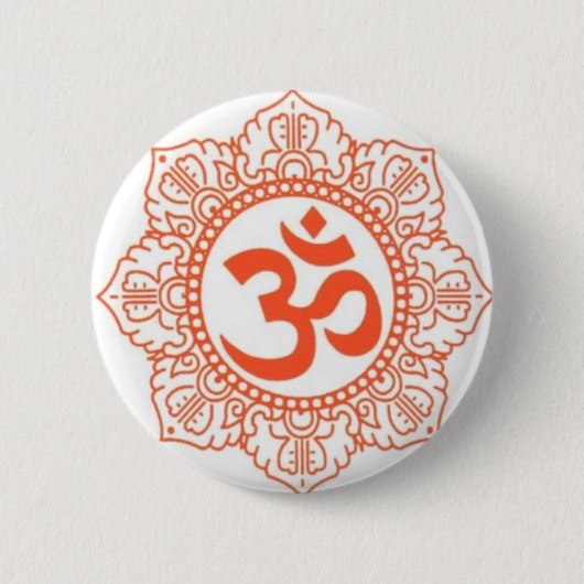 HINDU - BUDDHA-SYMBOLE OM, OHM BUTTON (Vorderseite)