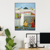 Hindu Deities Krishna und Radha Poster (Heimbüro)