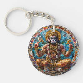 Hindu Deity Protection Hanuman, Spirituelle Energi Schlüsselanhänger