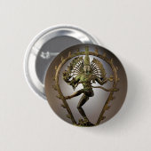 Hindu Deity Shiva Tamil der Zerstörer Transformer Button (Vorne & Hinten)
