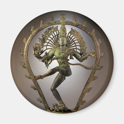 Hindu Deity Shiva Tamil der Zerstörer Transformer Magnet (Vorne)