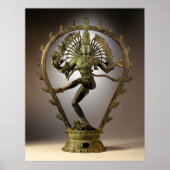 Hindu Deity Shiva Tamil der Zerstörer Transformer Poster (Vorne)