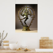 Hindu Deity Shiva Tamil der Zerstörer Transformer Poster (Küche)