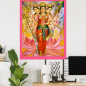 Hindu Drei Goddesses große Leinwand drucken Poster (Heimbüro)