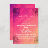 Hindu-Ehekarte Einladung (Vorne/Hinten)