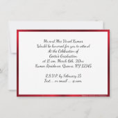 Hindu feiern Om rot und Gold laden Einladung (Rückseite)