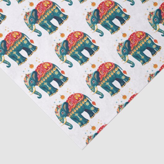 Hindu Festival Deco Seidenpapier (Ausschnitt)