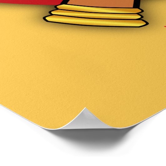 Hindu Frau mit Kopf Scarf Gruß in Namaste Poster (Ecke)