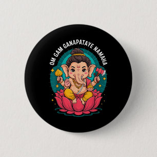 Hindu Ganesha Puja Elefantengott Indien Meditation Button