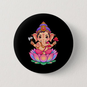 Hindu Ganesha Puja Elefantengott Indien Meditation Button