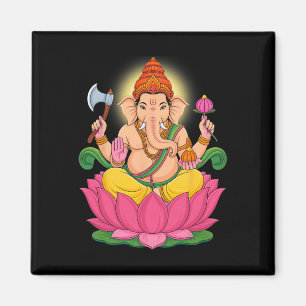 Hindu Ganesha Puja Elefantengott Indien Meditation Magnet