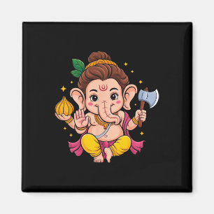 Hindu Ganesha Puja Elefantengott Indien Meditation Magnet