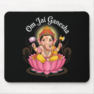 Hindu Ganesha Puja Elefantengott Indien Meditation Mousepad