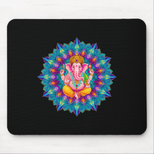 Hindu Ganesha Puja Elefantengott Indien Meditation Mousepad