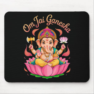 Hindu Ganesha Puja Elefantengott Indien Meditation Mousepad